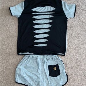 2 piece outfit lounge suit size medium NWOT